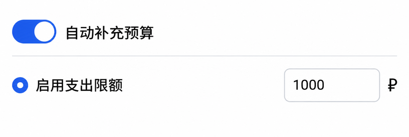 自动补充广告预算与每日支出限额